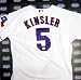 Ian Kinsler Autographed/Hand Signed MLB Baseball Jersey (Texas Rangers) WHITE JERSEY