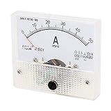 uxcell アナログ電流計いくつかのインストールアクセサリ　アンペアメーター 85C1 DC 1-50A クラス 2.5精度パネルマウント
