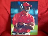 Herm Edwards Autographed Kansas City Chiefs 8x10 Photo, Proof Photo of Herm Signing for Us.