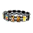 Angels Hematite Tile Stretch Bracelet