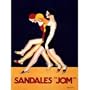 SANDALS SANDALES JOM GIRLS FASHION CAPPIELLO FRENCH VINTAGE POSTER CANVAS REPRO