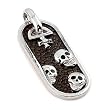 Mocha Stingray Skull And Cross Dog Tag