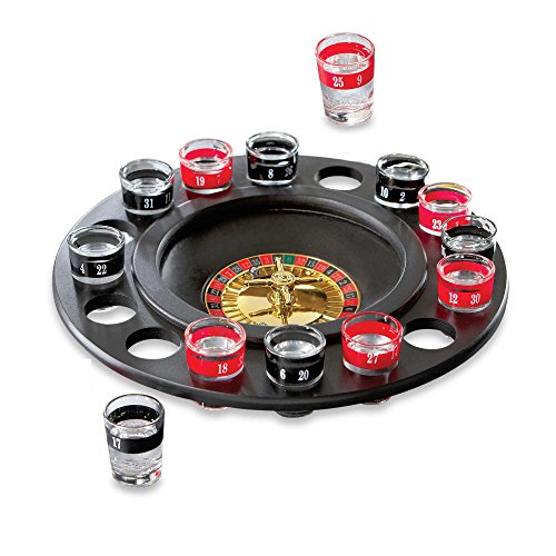Roulette Shot Glasses for Cool Games in Party, use as Bar Drinks for Family Game Night - Large