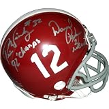 Prince Wimbley and David Palmer Dual Autographed Alabama Crimson Tide Mini Helmet w/ "92 Champs - Autographed MLB Helmets and Hats