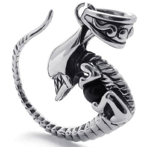 Alien Stainless Steel Pendant With Chain