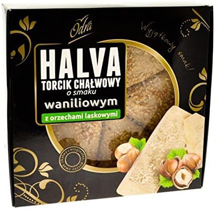 Odra Vanilla Sesame Halva with Hazelnuts / Torcik Chalwowy o Smaku Waniliowym z Orzechami Laskowymi (400 g/14.11 oz)
