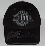 #24 Jeff Gordon Black Name & Number Cotton Piston Hat**PURCHASE FROM DK HUSKY RACING ON OR BEFORE 12-17-2008 AND GUARANTEED DELIVERY ON OR BEFORE CHRISTMAS EVE TO ANY LOWER 48 US ONLY**