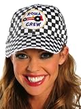 Checkered Race Car Driver Pit Crew Baseball Costume Hat Adult Standard