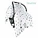 Baby Car Seat Canopy Cover - Soft & Breathable, Trendy Design, Protects Your Baby - Can Be Used As A Blanket, Stroller Cover & Nursing Cover - Star - By SCUDDLES
