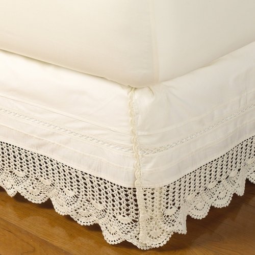 White Juliet Crochet Bed Skirt - 15