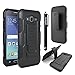 Galaxy J7 Case, Cellaria Holster SX Series - [Holster Case][Shockproof][Heavy Duty] Rugged Case Cover With Locking Belt Swivel Clip & Kickstand For Samsung Galaxy J7, Black