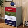 Powell 517-008 Teen Trends Primary Drawer Kids Dresser