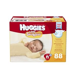 Huggies Little Snugglers Diapers, Newborn, 88 Count