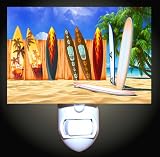 Surfboards on the Beach Decorative Night Light