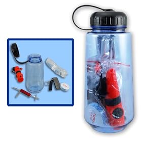 New 16in1 Survival Bottle Emergency Kit Whistle Compass by SE