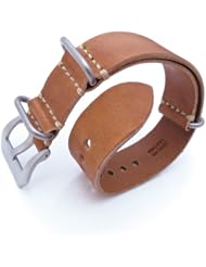 20mm MiLTAT G10 Grezzo Zulu watch strap Saddle Brown BL
