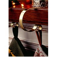 MantleClip Christmas Stocking Holders - Brass (set of 4)