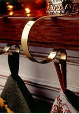 MantleClip Christmas Stocking Holders - Brass (set of 4)
