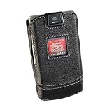 Motorola RAZR V3 Leather Shield-Black