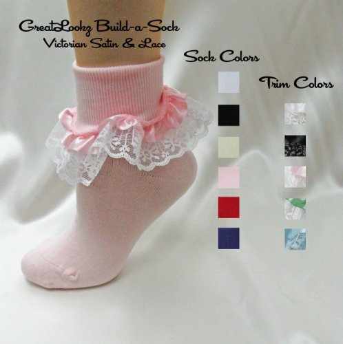 Victorian Satin and Lace Build-a-Sock