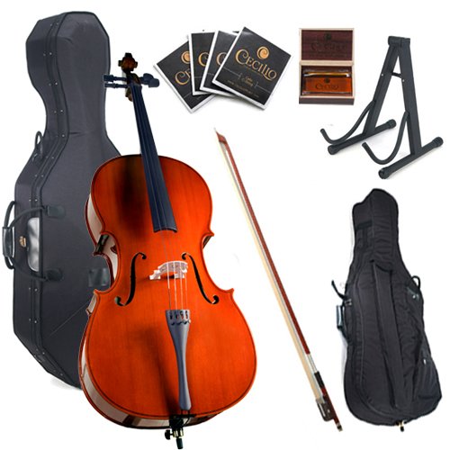 Get Cheap Cecilio 12CCO100HC Student Cello Outfit with Hard and Soft