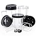 QueenTrade Magic Bullet Replacement Cups, Replacement Cups & Cross Blade & Lids & Gear & Gaskets & Shock Pads 18pcs/Set Replacement Parts For 250W Magic Bullet Blender Juicer/Mixer MB1001 Accessories