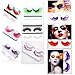 AnHua® New Sexy Fun Ladies Styles Handmade Reusable Long Thick Fancy Party Feather False Eyelashes Makeup Eye Lashes (White)