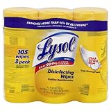 Lysol Disinfecting Wipes, Lemon and Lime Blossom Triple Pack, 3 - 35 Wet Wipe Cannisters
