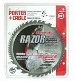 Porter Cable 100VT50 Razor 10-Inch 50 Tooth ATB Finishing Saw Blade with 5/8-Inch Arbor