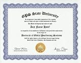 Global Positioning System GPS Degree: Custom Gag Diploma Doctorate Certificate (Funny Customized Joke Gift - Novelty Item)