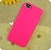 Sannysis 1PC Elegant Pure Color Soft TPU Gel Silicone Skin Case Cover Skin for iPhone 5 5G 5S (Hot Pink)