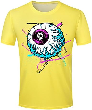 The Personalized Customized Poly Cotton Watch Eyeball Yellow mishka Men T-Shirt