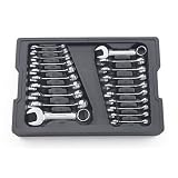 GearWrench 81903 20 Piece Stubby Wrench Set SAE and Metric (Tools & Home Improvement)