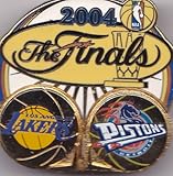 2004 NBA FINALS PIN Detroit Pistons Los Amgeles Lakers