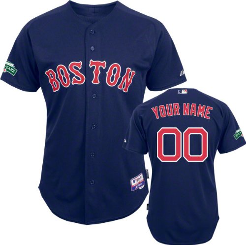 Boston Red Sox Majestic -Personalized With Your Name- Navy Authentic Cool Baseâ
