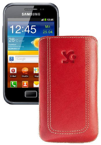 Suncase Original Tasche f&uuml;r Samsung Galaxy Ace Plus S7500 rot Preisvergleich