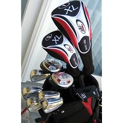 Callaway Herren Golf-Komplettset, mit Tasche, Top Flite f�r Rechtsh�nder (Driver, Fairway, Holz), Hybridschl�gern, Eisen, Putter