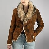 Women's Two Tone Lamb Shearling Jacket