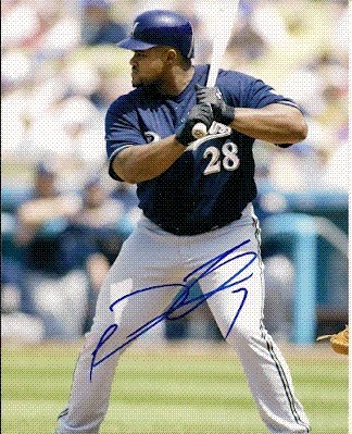 Prince Fielder Autographed/Hand Signed Milwaukee Brewers 8x10 Photo