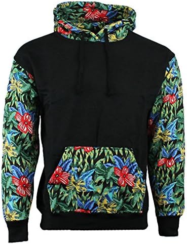 Hawaiian Flower Adult Hooded Sweatshirt Hoody Hood Shirt (XX-Large)
