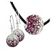 SilberDream Glitzer Set Kette mit Swarovski Kristalle Beads & Ohrring Swarovski Kristalle GSS015