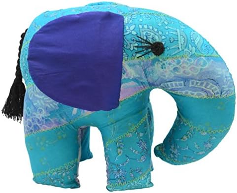 Teal Jumbo Patchwork Elephant