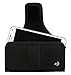 Nite Ize Fits All Phone Holster - Vertical or Horizontal Protective, Clippable Cell Phone Holder For Your Belt Or Waistband - Horizontal - Black
