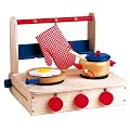 Santoys - Wooden Toys - Folding Portable cooker with accessories