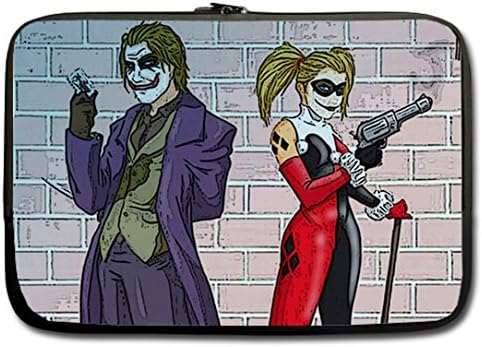 Special Designed Joker and Harely Quinn Image Made for One Side 14" Sleeve Bag Fits most Laptop and Macbook
