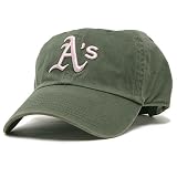 Oakland Athletics Moss & Pink Women's Adjustable Cap