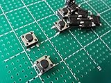 ＜表面実装用タクトスイッチ　6mm×6mmスイッチ　全高4.3mm＞10個入＜1sw-016＞