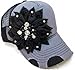 Ladies Olive & Pique Beaded Flower Trucker Cap