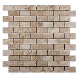 Cappuccino-Marble-Polished-1-X-2-Mosaic-Tile-On