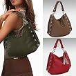 ''Bardot'' Hobo - Black, Brown, Dark Green or Red
